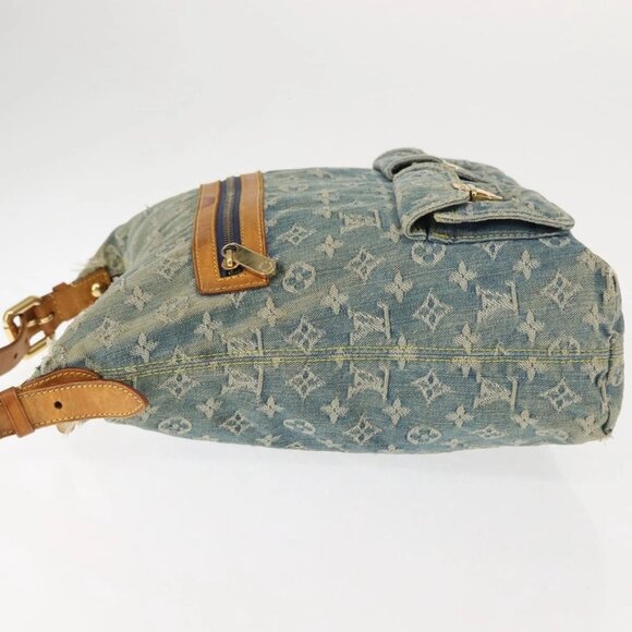 LOUIS VUITTON Monogram Denim Buggy GM Shoulder Bag Blue M95048 LV Auth am9268 - Picture 6 of 16